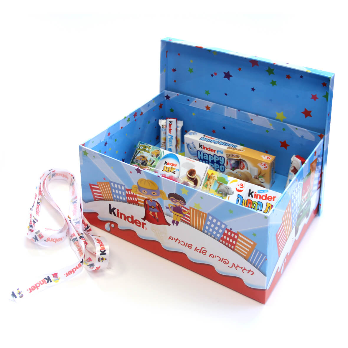 קופסא עם מכסה ממותגת